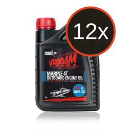 12x VROOAM MR4 Marine 4T Outboard Engine Oil  1L SAE 10W-30