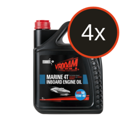 4x VROOAM MR50 Marine 4T Inboard Engine Oil 5L SAE 15W-40